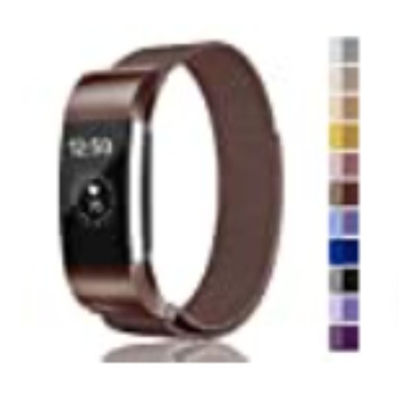 Two Charge 2 Fitbit Bands -Coffee and Black - Picture 6 of 6